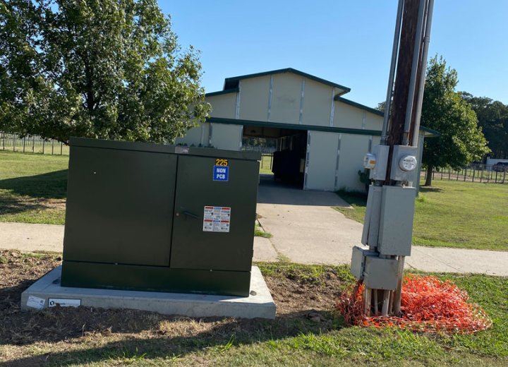 400A 480V three-phase electrical service installation at SMF Horse Ranch
