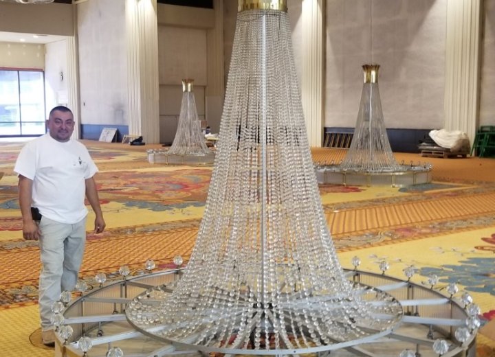Fairmont - Ballroom Remodel — Remodel of ballroom chandeliers