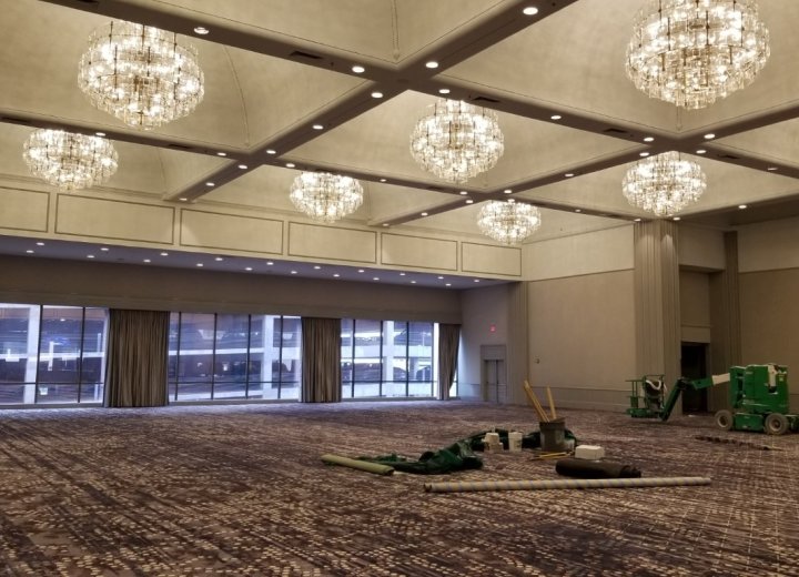 Fairmont - Ballroom Remodel — Remodel of ballroom chandeliers