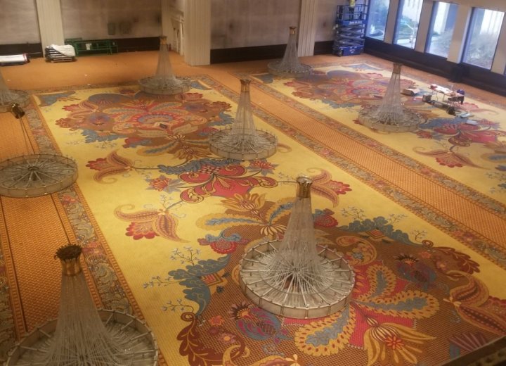 Fairmont - Ballroom Remodel — Remodel of ballroom chandeliers